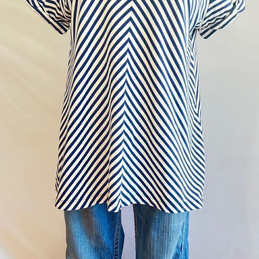 Anthropologie TLA V-Neck Stripe Shirt- Small - NWT - Picture 12 of 15